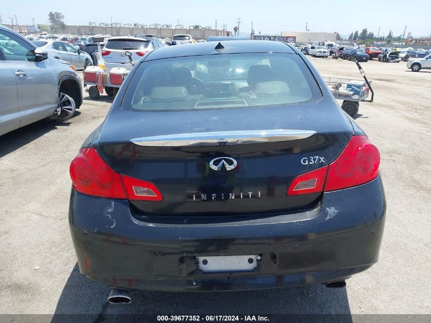 2013 Infiniti G37X VIN: JN1CV6AR4DM767396 Lot: 39677352