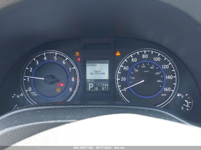 2013 Infiniti G37X VIN: JN1CV6AR4DM767396 Lot: 39677352