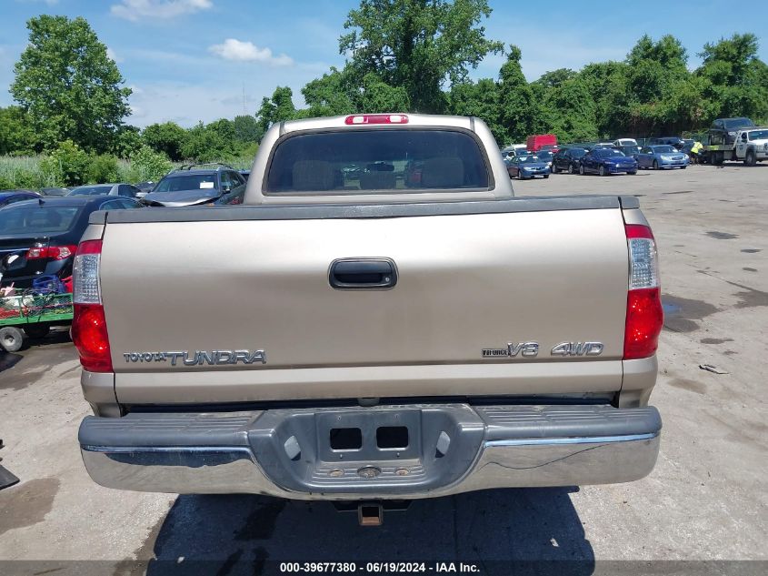 2006 Toyota Tundra Sr5 V8 VIN: 5TBDT441X6S554857 Lot: 39677380