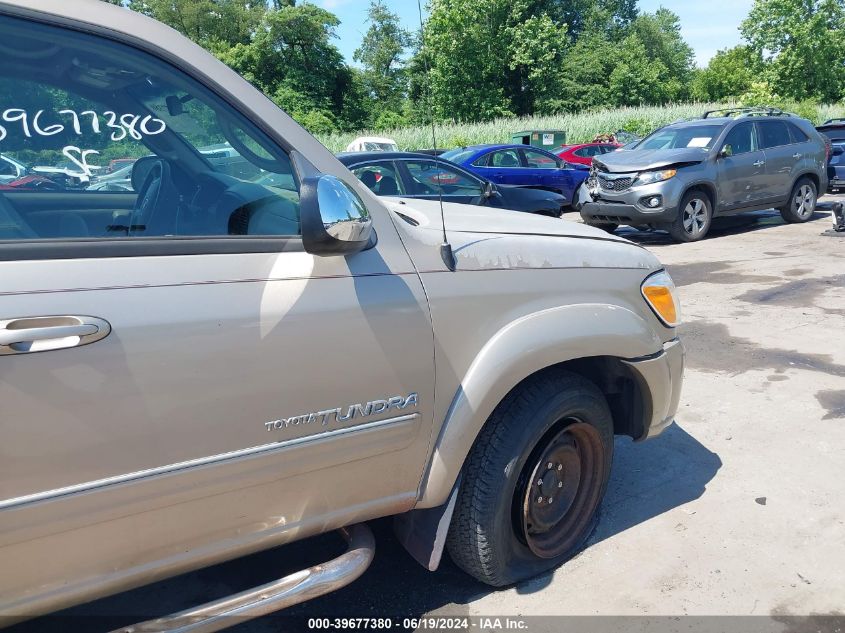 2006 Toyota Tundra Sr5 V8 VIN: 5TBDT441X6S554857 Lot: 39677380