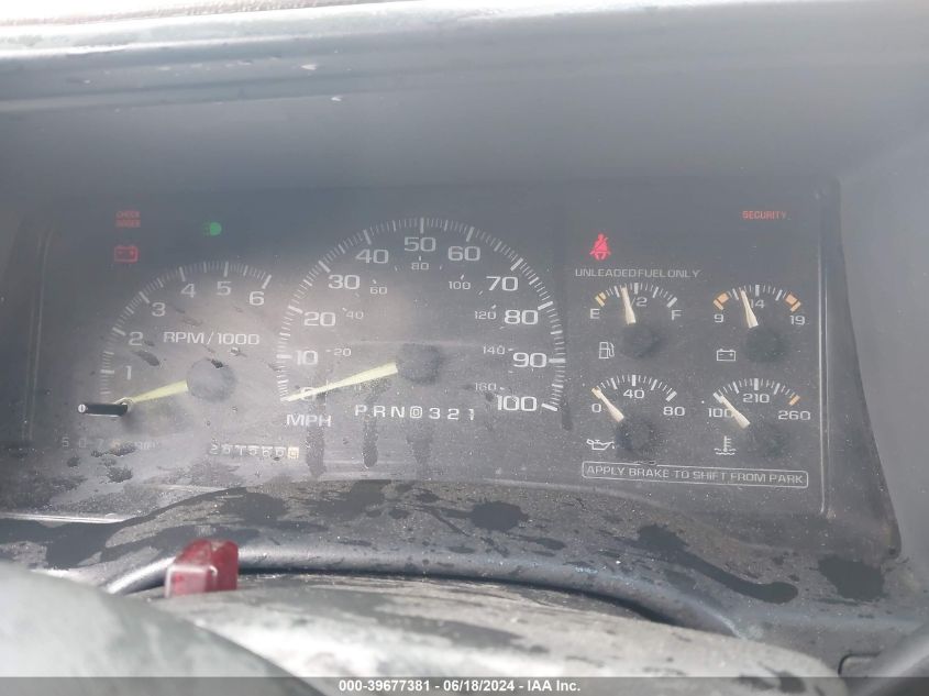 1998 Chevrolet Tahoe Ls VIN: 1GNEK13R3WR115347 Lot: 39677381