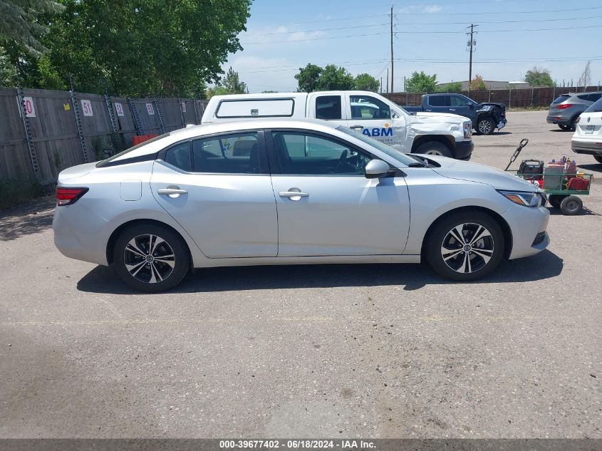 2022 Nissan Sentra Sv Xtronic Cvt VIN: 3N1AB8CV2NY273283 Lot: 39677402