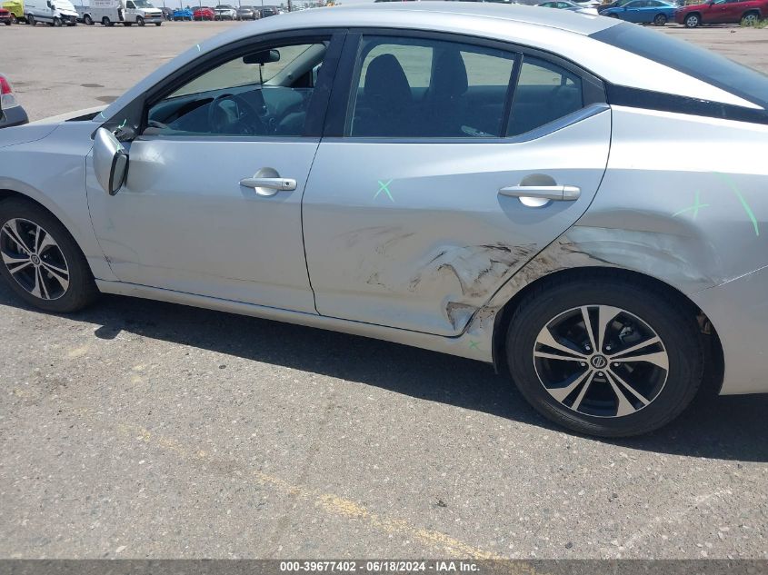 2022 Nissan Sentra Sv Xtronic Cvt VIN: 3N1AB8CV2NY273283 Lot: 39677402