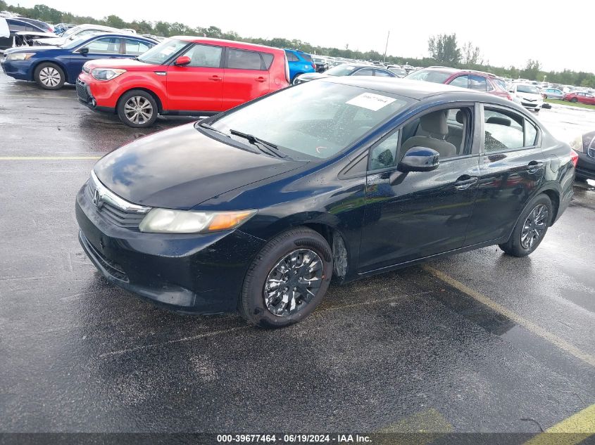 2012 Honda Civic Lx VIN: 19XFB2F57CE108632 Lot: 39677464