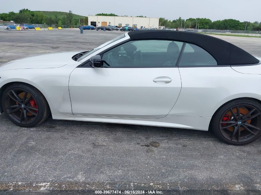 2022 BMW M440I VIN: WBA53AT0XNCK21185 Lot: 39677474