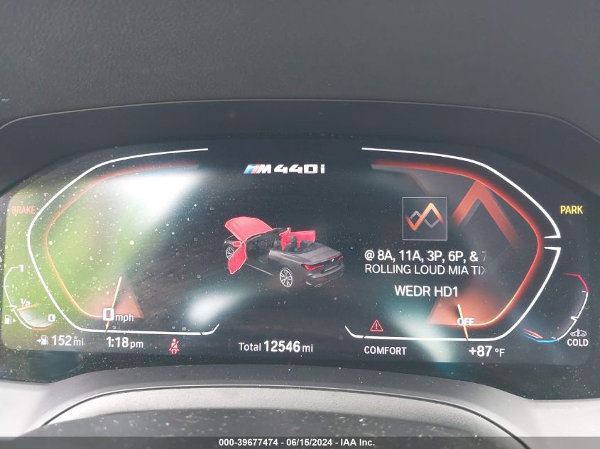 2022 BMW M440I WBA53AT0XNCK21185