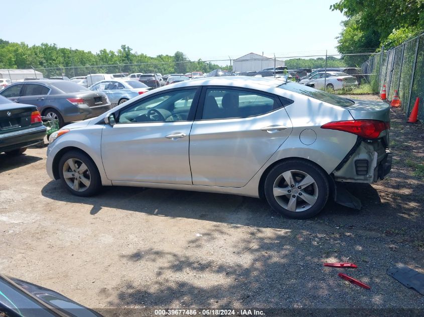 2013 Hyundai Elantra Gls VIN: KMHDH4AE2DU611685 Lot: 39677486