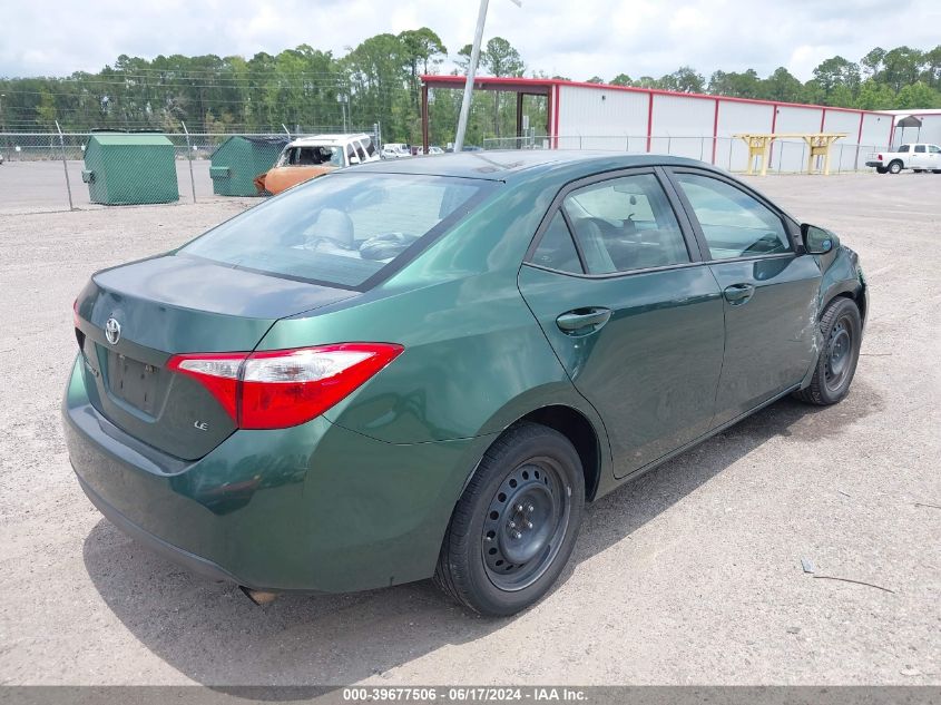 2015 Toyota Corolla Le VIN: 5YFBURHE6FP275792 Lot: 39677506