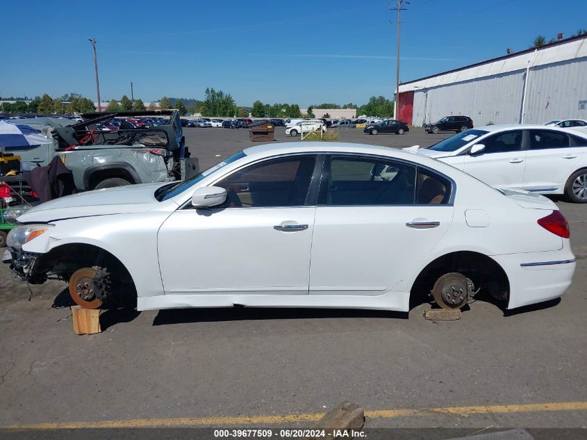 2013 Hyundai Genesis 3.8 VIN: KMHGC4DD9DU226834 Lot: 39677509