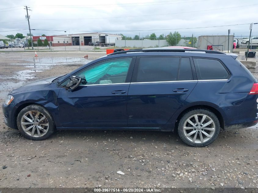 2017 Volkswagen Golf Sportwagen Tsi S/Tsi Se/Tsi Sel VIN: 3VWC17AU0HM508057 Lot: 39677514