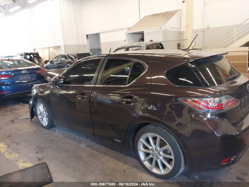 2013 Lexus Ct 200H VIN: JTHKD5BH3D2134765 Lot: 39677650