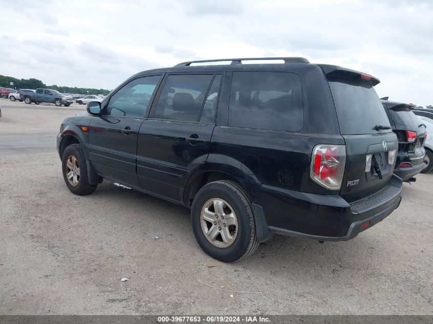 2008 Honda Pilot Vp VIN: 5FNYF28288B017922 Lot: 39677653