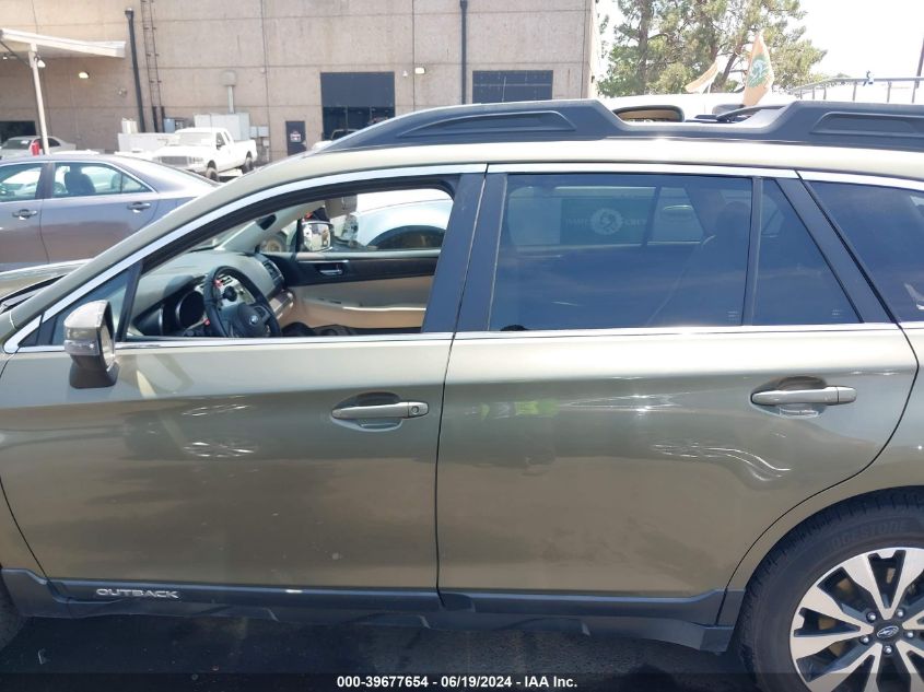 2017 Subaru Outback 2.5I Limited VIN: 4S4BSANC5H3265692 Lot: 39677654