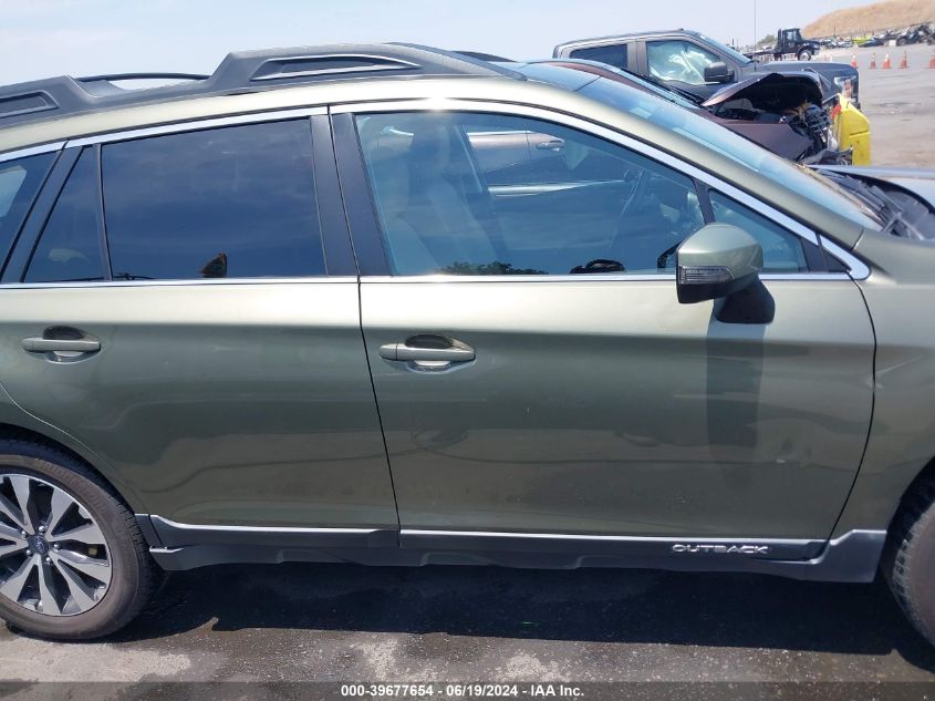 2017 Subaru Outback 2.5I Limited VIN: 4S4BSANC5H3265692 Lot: 39677654