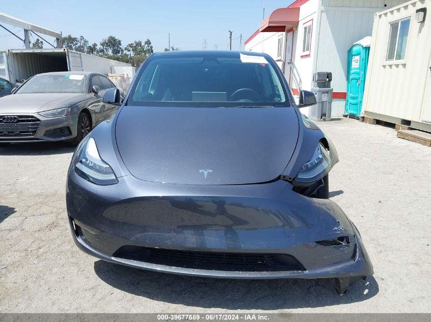 2021 Tesla Model Y Long Range Dual Motor All-Wheel Drive VIN: 5YJYGAEE6MF293287 Lot: 39677689