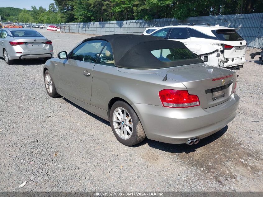 2011 BMW 128I I VIN: WBAUN1C51BVH83240 Lot: 39677698