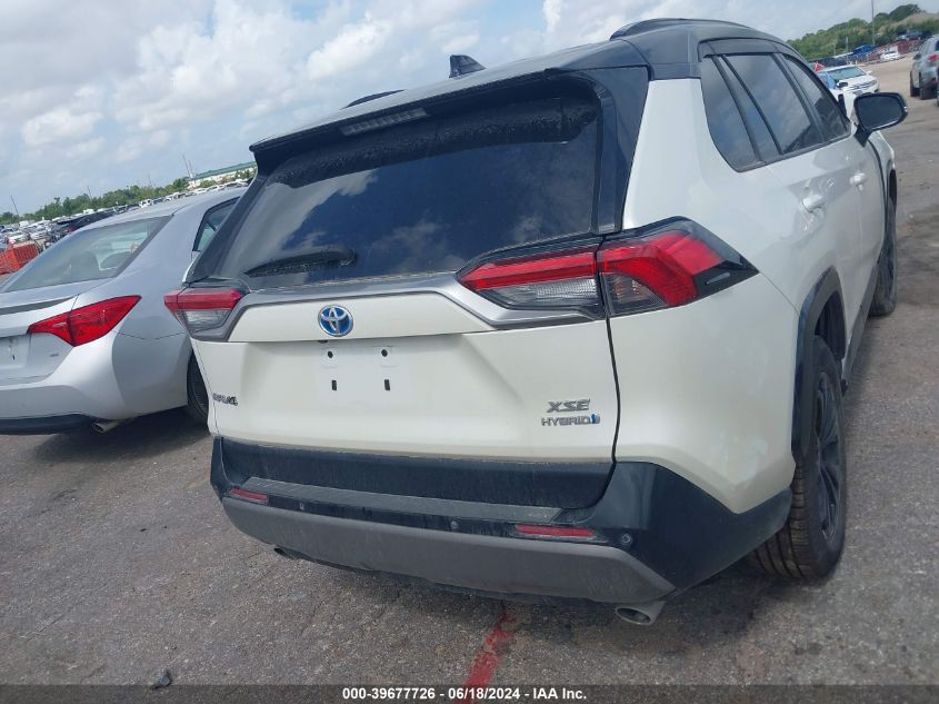 2022 Toyota Rav4 Xse Hybrid VIN: 4T3E6RFV0NU068779 Lot: 39677726