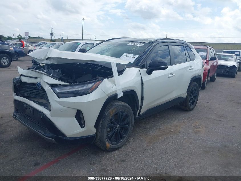 2022 Toyota Rav4 Xse Hybrid VIN: 4T3E6RFV0NU068779 Lot: 39677726