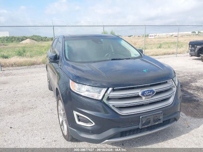 2015 Ford Edge Titanium VIN: 2FMPK3K8XFBB60225 Lot: 39677837