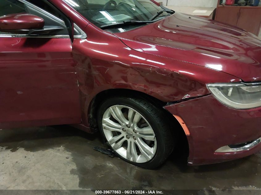 2015 Chrysler 200 Limited VIN: 1C3CCCAB7FN753921 Lot: 39677863