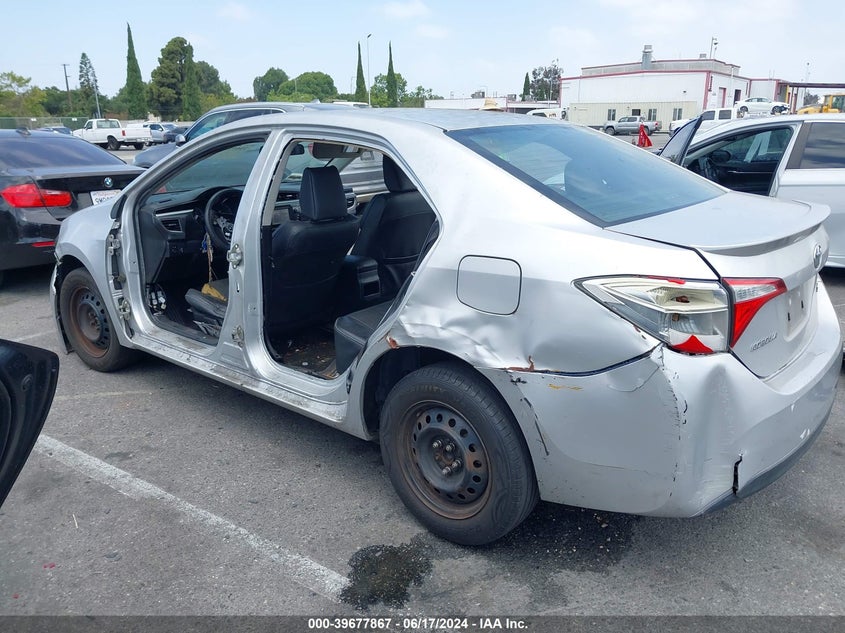 2015 Toyota Corolla S Plus VIN: 5YFBURHE8FP260355 Lot: 39677867