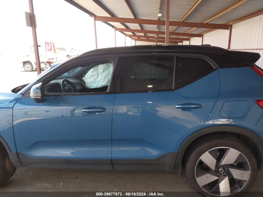 2023 Volvo Xc40 Recharge Pure Electric Twin Ultimate VIN: YV4ED3UM3P2009571 Lot: 39677872