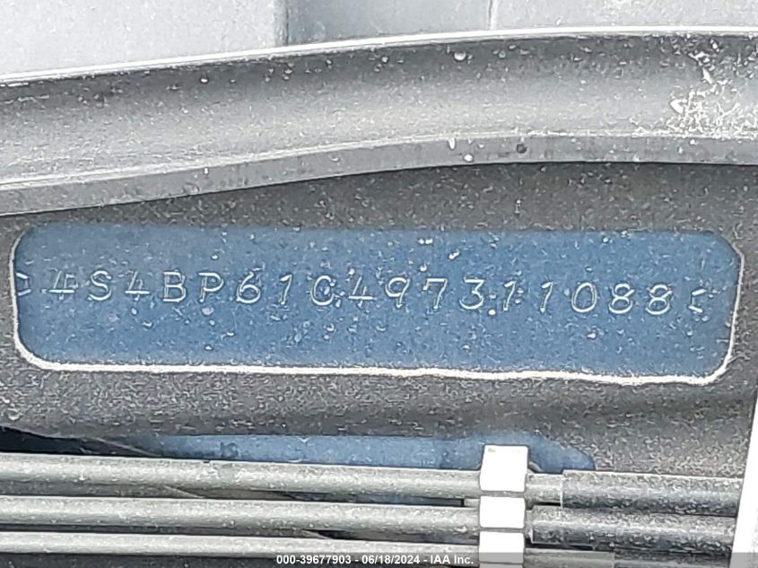 2009 Subaru Outback 2.5I VIN: 4S4BP61C497311088 Lot: 39677903