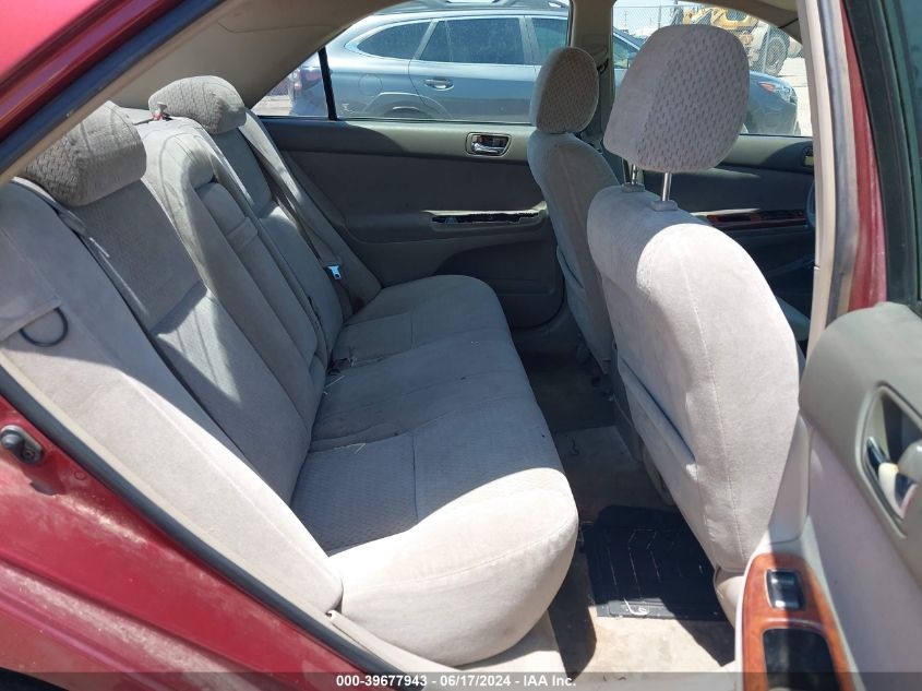 2003 Toyota Camry Le/Xle/Se VIN: 4T1BE32K03U259400 Lot: 39677943