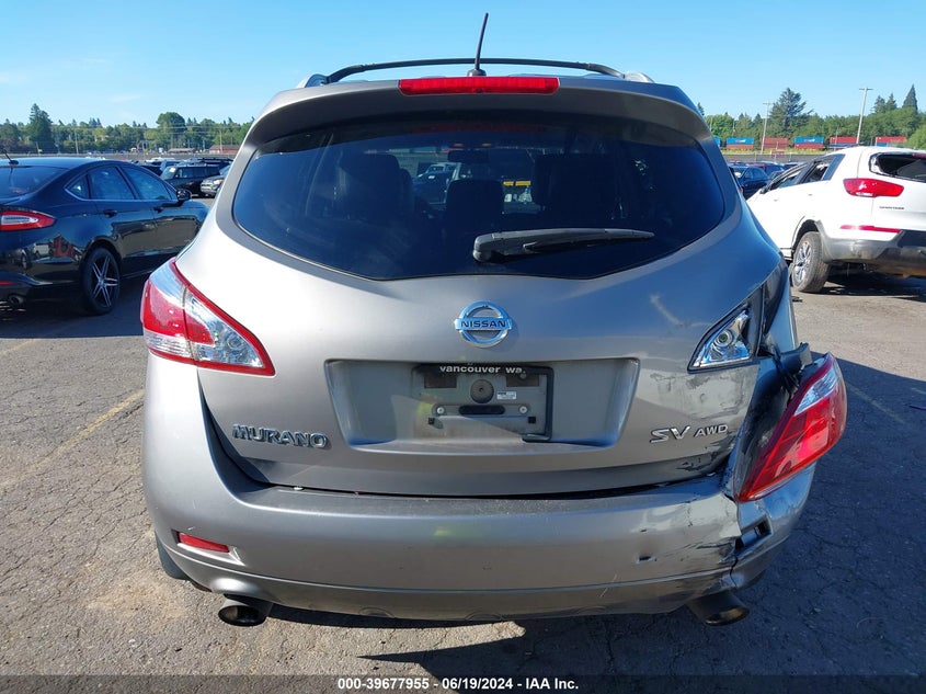 2011 Nissan Murano Sv VIN: JN8AZ1MWXBW180641 Lot: 39677955