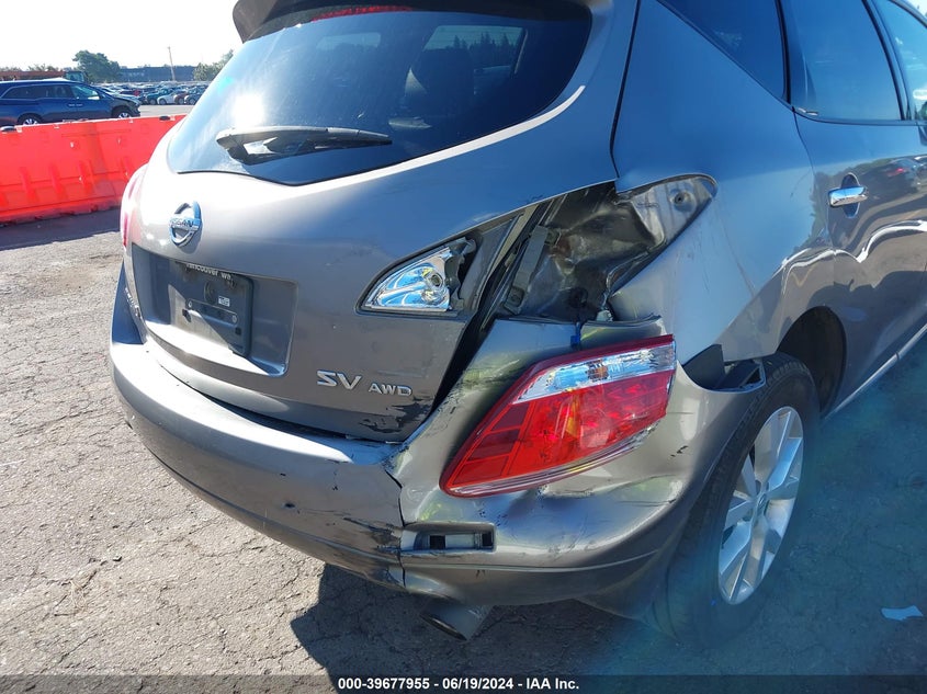 2011 Nissan Murano Sv VIN: JN8AZ1MWXBW180641 Lot: 39677955