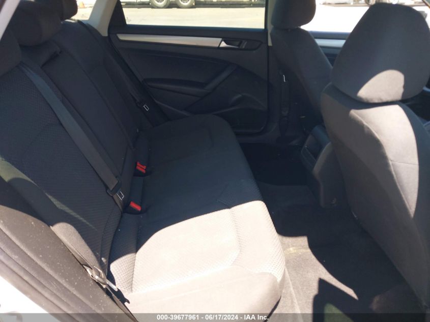 2012 Volkswagen Passat 2.5L S VIN: 1VWAP7A3XCC005353 Lot: 39677961