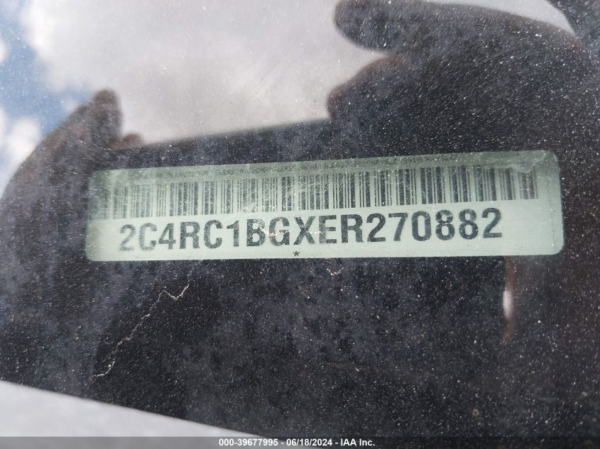 2014 Chrysler Town & Country Touring VIN: 2C4RC1BGXER270882 Lot: 39677995