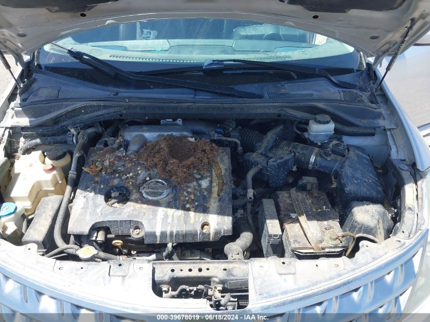 2006 Nissan Murano Se VIN: JN8AZ08W86W541097 Lot: 39678019