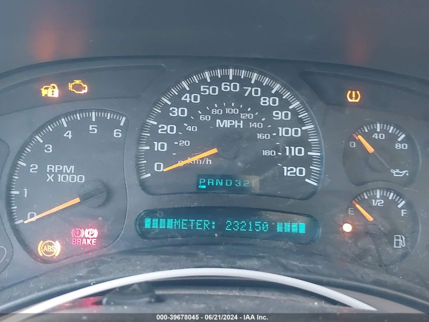 2005 Chevrolet Suburban 1500 Lt VIN: 3GNEC16Z25G203992 Lot: 39678045