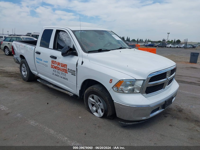 2019 RAM 1500 CLASSIC TRADESMAN QUAD CAB 4X2 6'4 BOX VIN: 1C6RR6FG3KS627827