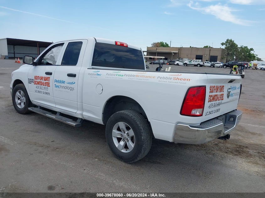 2019 RAM 1500 CLASSIC TRADESMAN QUAD CAB 4X2 6'4 BOX VIN: 1C6RR6FG3KS627827