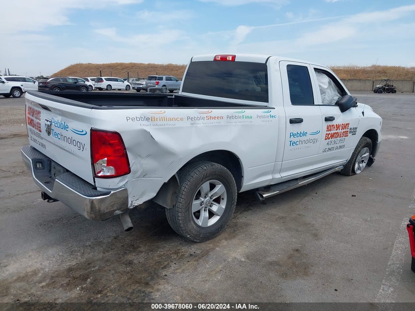 2019 RAM 1500 CLASSIC TRADESMAN QUAD CAB 4X2 6'4 BOX VIN: 1C6RR6FG3KS627827