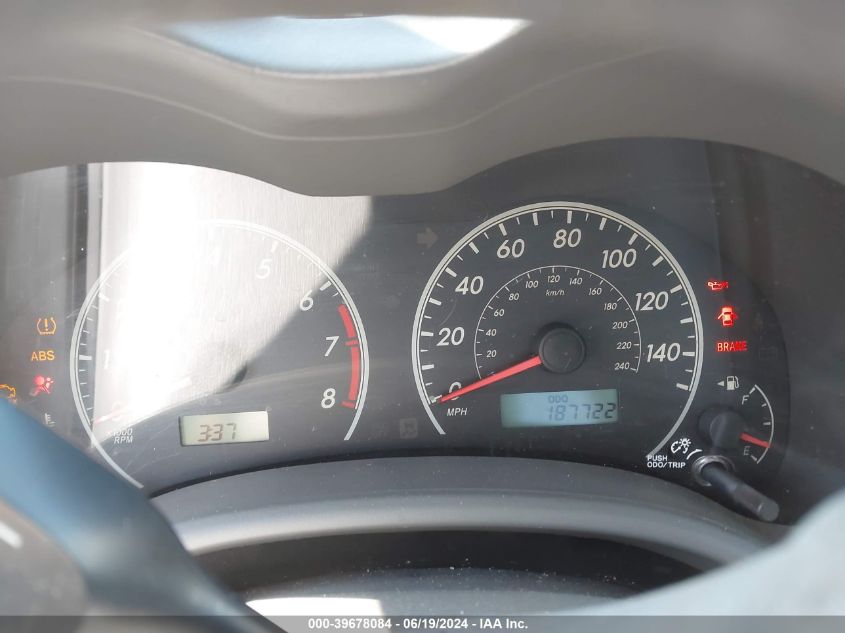 2009 Toyota Corolla Le VIN: JTDBL40E79J017596 Lot: 39678084