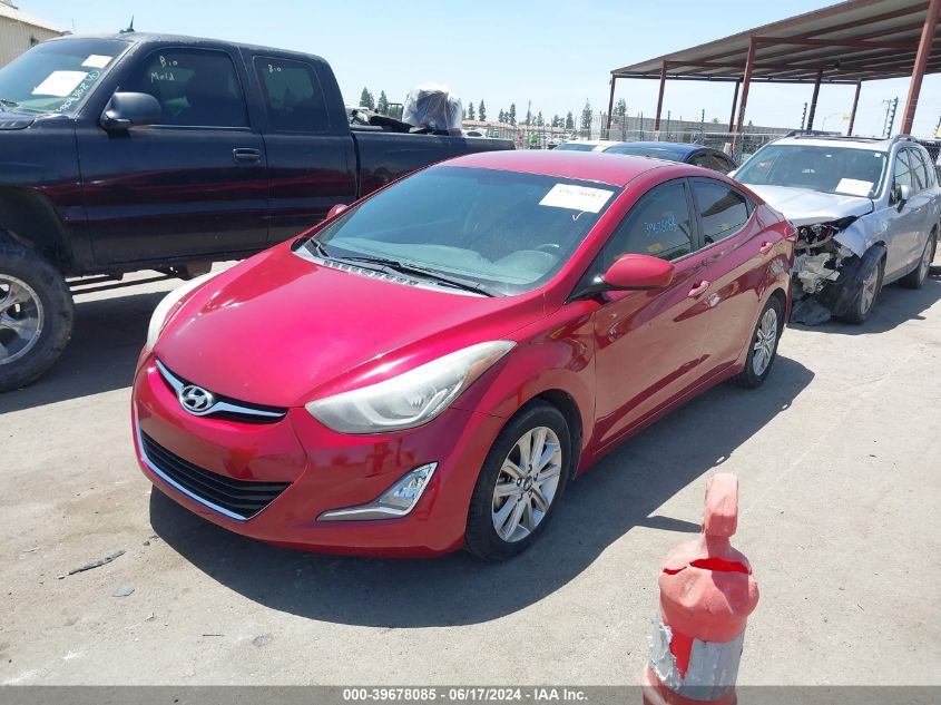 2014 Hyundai Elantra Se VIN: 5NPDH4AE3EH539363 Lot: 39678085