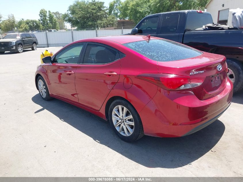 2014 Hyundai Elantra Se VIN: 5NPDH4AE3EH539363 Lot: 39678085