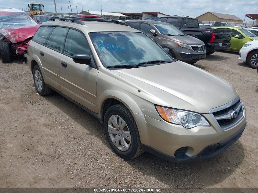 2009 Subaru Outback 2.5I VIN: 4S4BP60C496318100 Lot: 39678104