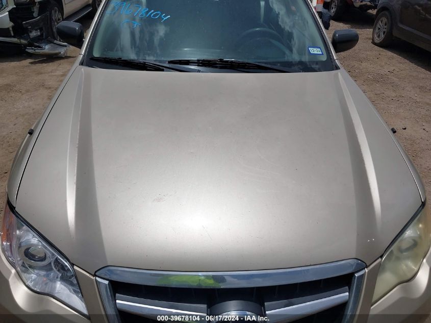 2009 Subaru Outback 2.5I VIN: 4S4BP60C496318100 Lot: 39678104
