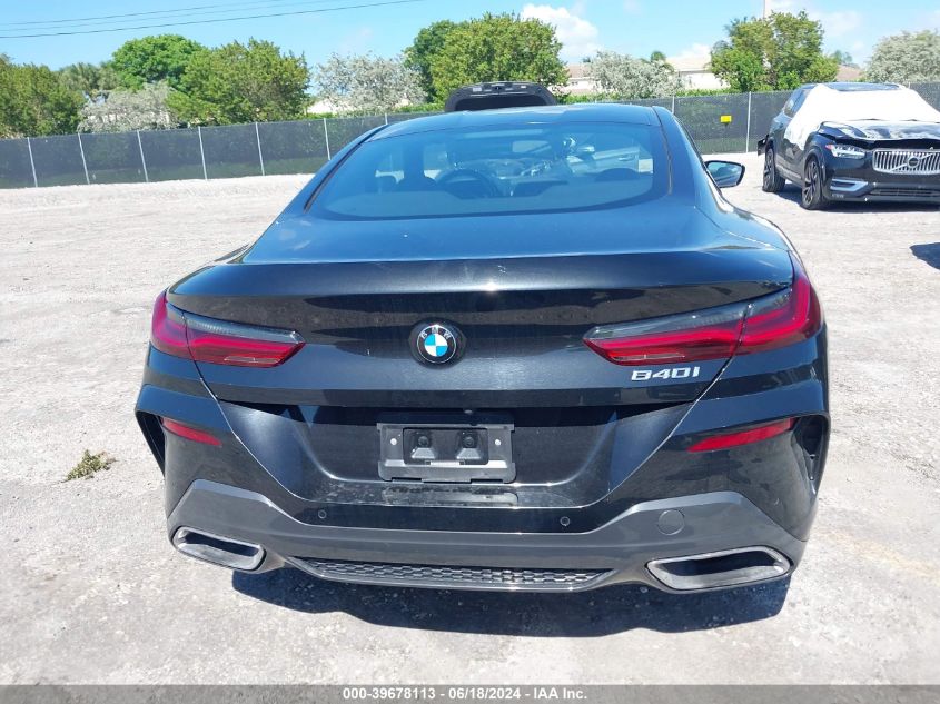 2022 BMW 840 I VIN: WBAAE2C09NCH16589 Lot: 39678113