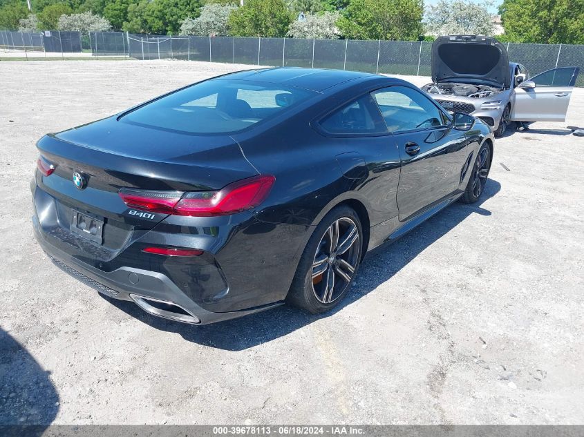 2022 BMW 840 I VIN: WBAAE2C09NCH16589 Lot: 39678113