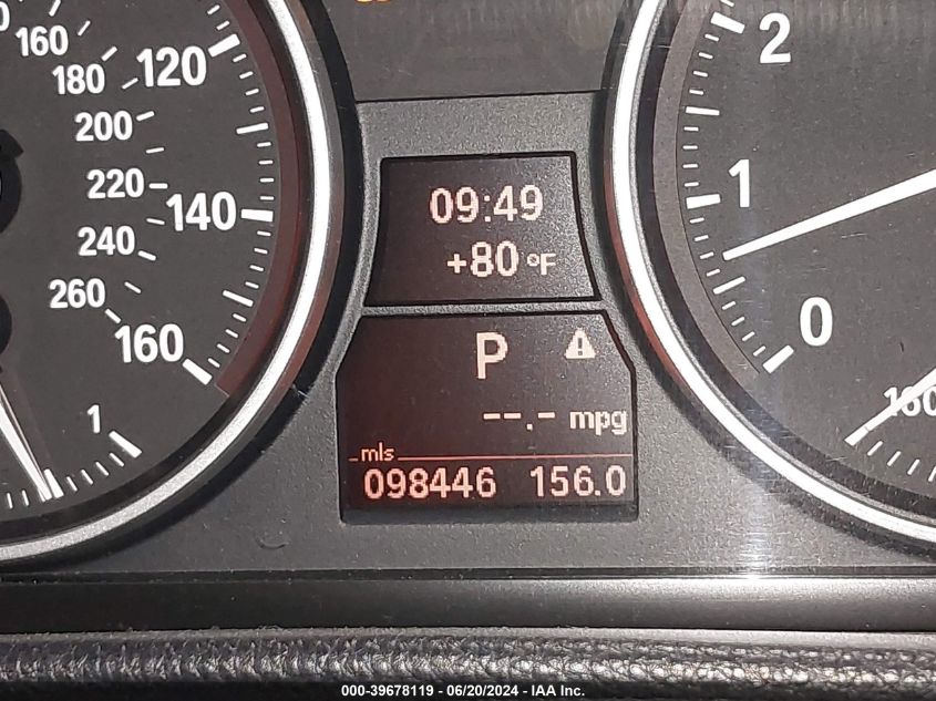 2011 BMW 335I VIN: WBADX7C50BE581807 Lot: 39678119