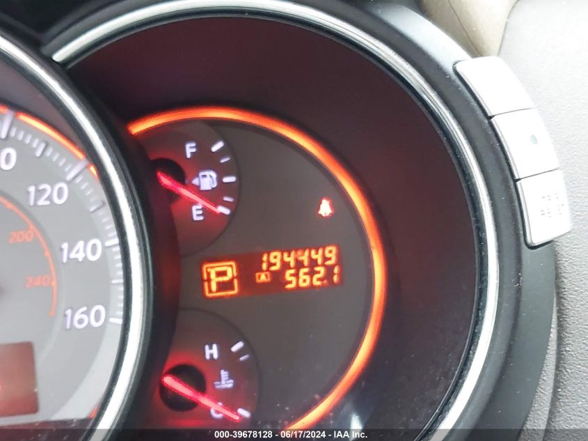 2009 Nissan Murano Sl VIN: JN8AZ18UX9W028667 Lot: 39678128