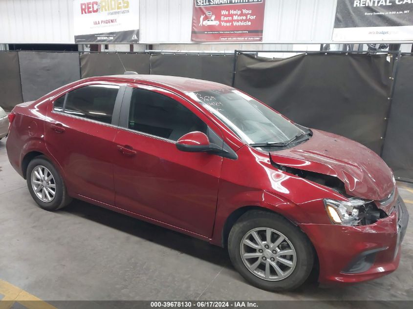 2019 Chevrolet Sonic Lt Auto VIN: 1G1JD5SBXK4113639 Lot: 39678130