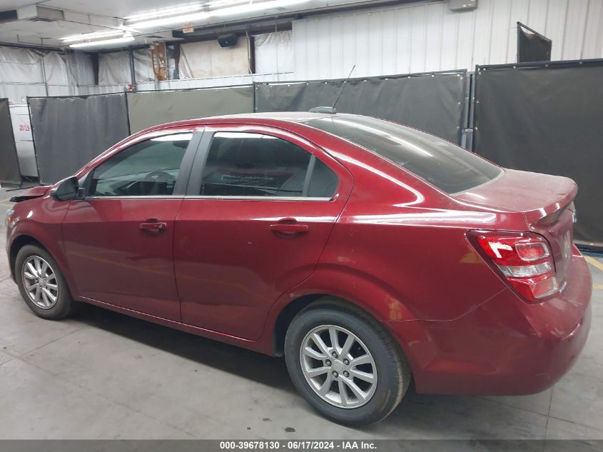 2019 Chevrolet Sonic Lt Auto VIN: 1G1JD5SBXK4113639 Lot: 39678130