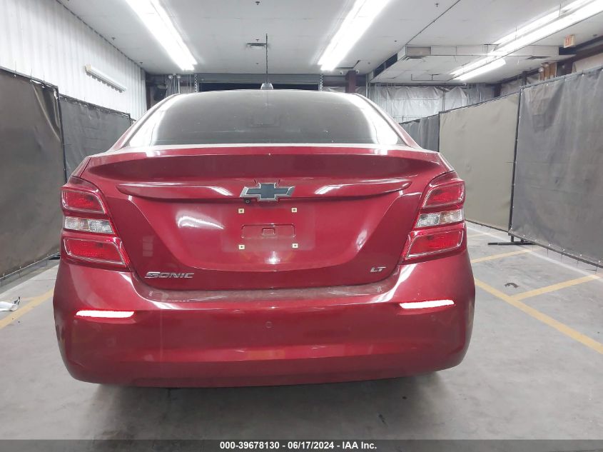 2019 Chevrolet Sonic Lt Auto VIN: 1G1JD5SBXK4113639 Lot: 39678130