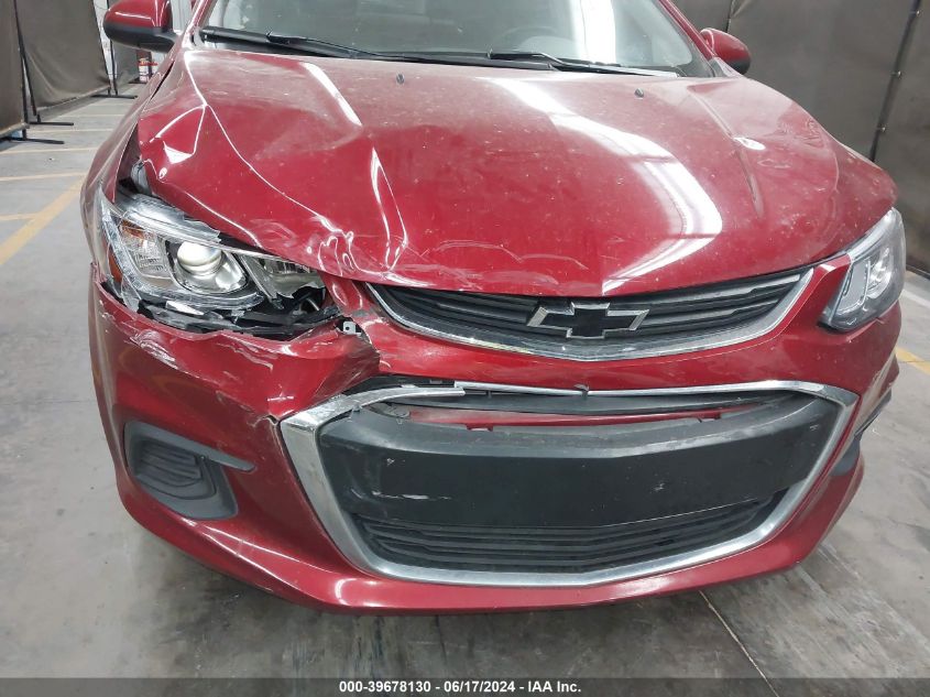 2019 Chevrolet Sonic Lt Auto VIN: 1G1JD5SBXK4113639 Lot: 39678130